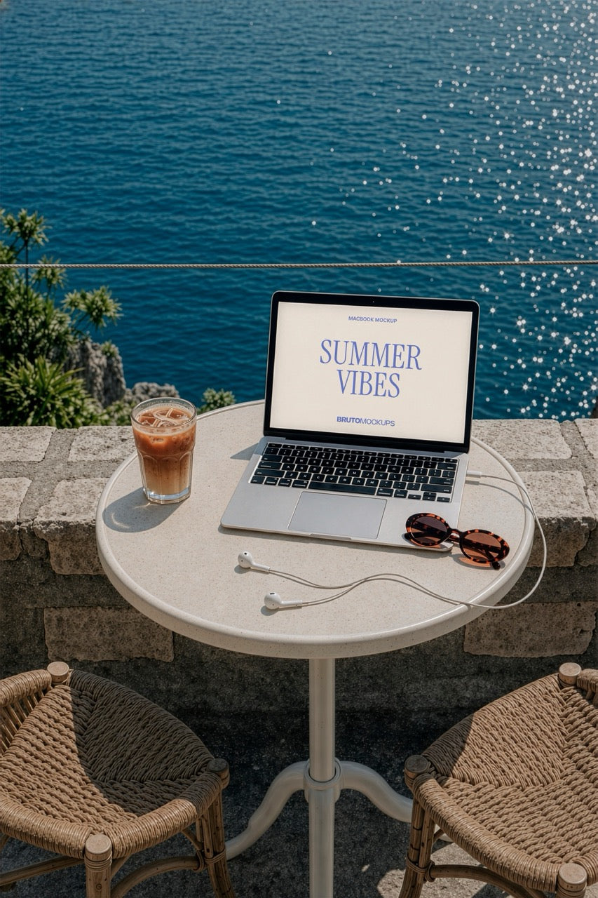 Balcony MacBook Mockup PSD SV-08