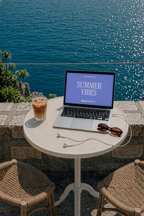 Balcony MacBook Mockup PSD SV-08